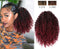 #1B/Burgundy - Drawstring Ponytail Afro 10/12"