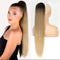 #Ombre T4/26/613 - Drawstring Ponytail Straight 26"
